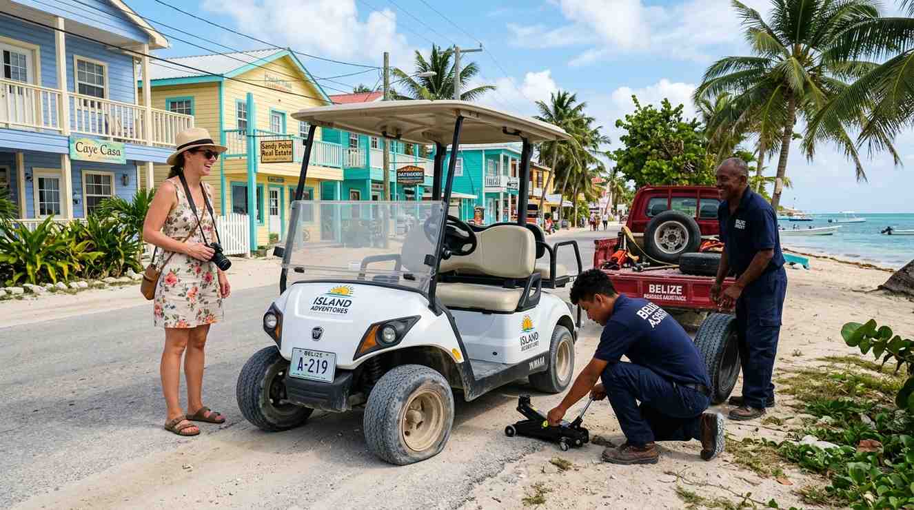 What to Do If You Get a Flat Tire or Have Trouble With Your Rental Cart